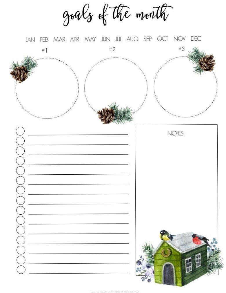 🎨 📍 secret to staying productive: Free January Planning Pages | Simply Love Printables