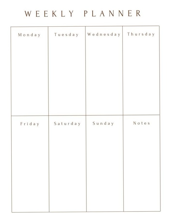 ☁️ ✨ secret to staying productive: Personalized Weekly Planner Printable | Digital Design