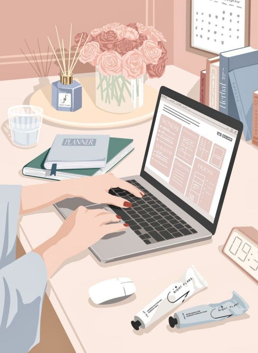 👰 💌 secret to staying productive: Digital Design Inspiration for Entrepreneurs