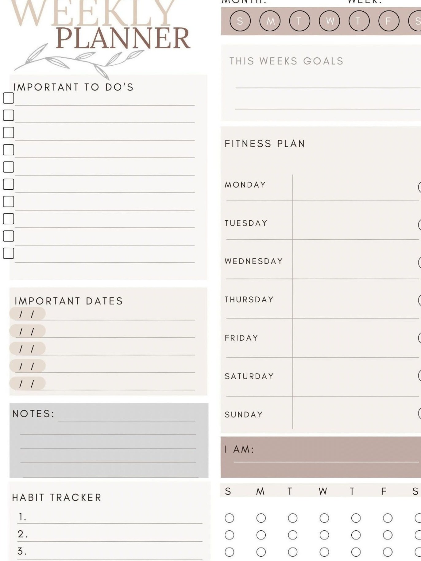 📅 📅 secret to staying productive: Stay Inspired Year-Round: Clean 52-Week Planner & Daily Habits