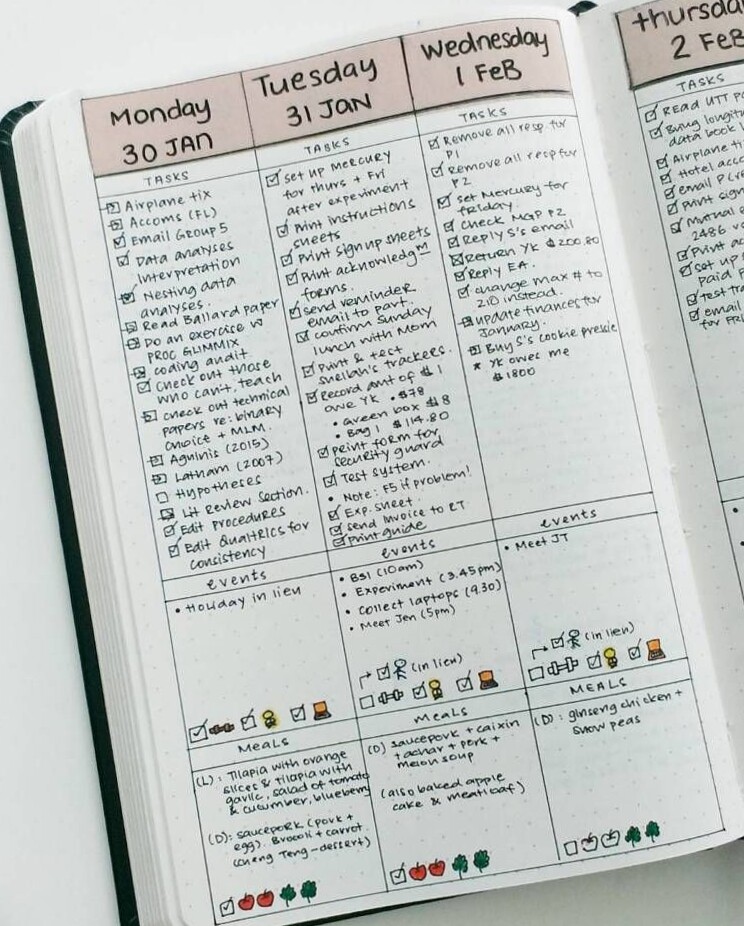 🎨 💎 secret to staying productive: 10 Unique Bullet Journal Daily Layout Ideas