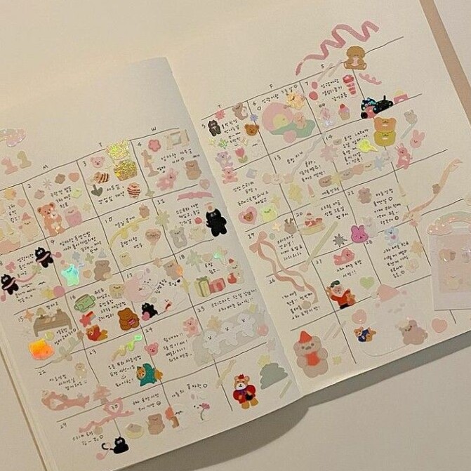 📅 📁 secret to staying productive: Blue Clouds Digital Design Planner Assets