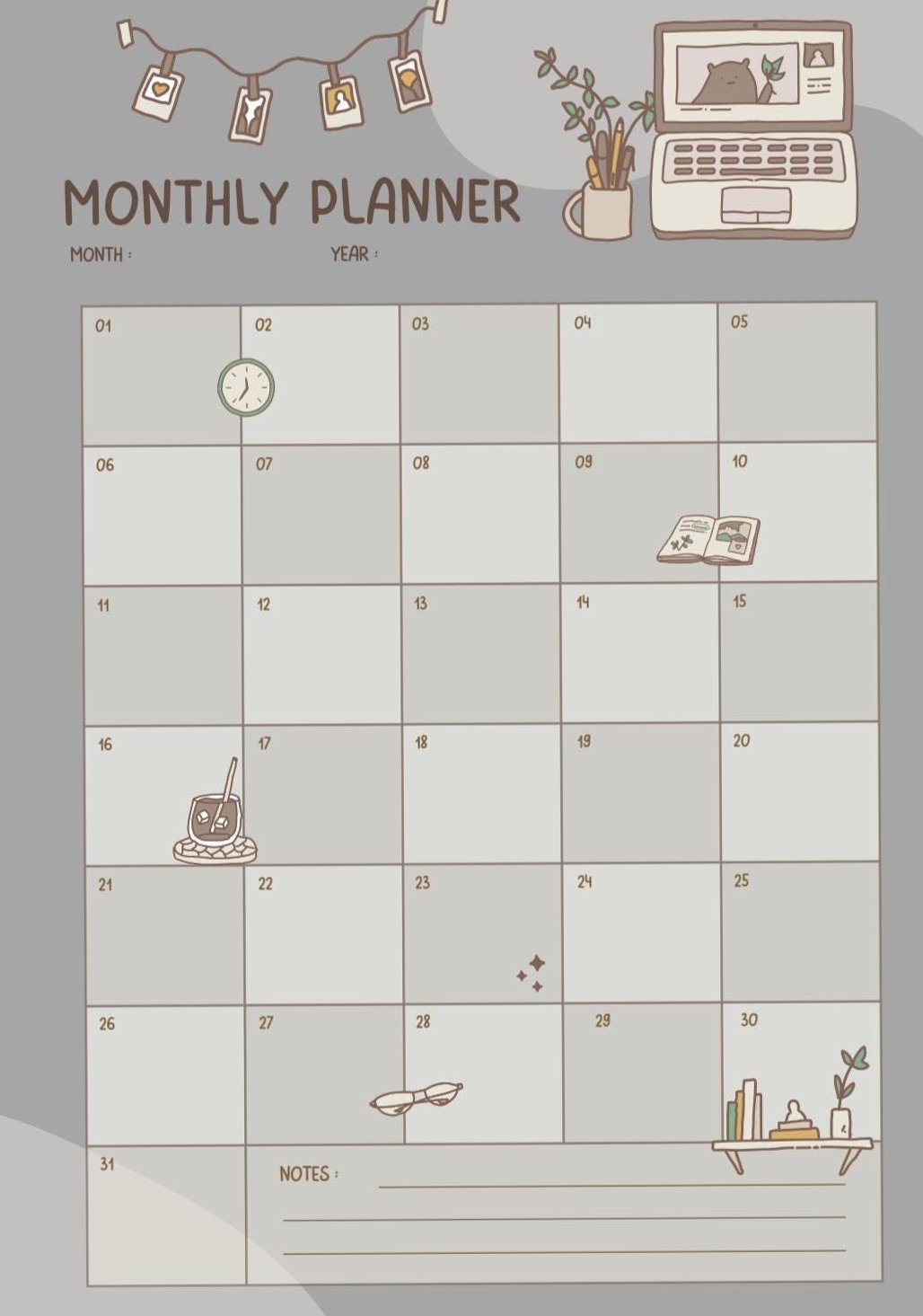 🎨 🌈 secret to staying productive: Monthly Planner Design for Creative Productivity