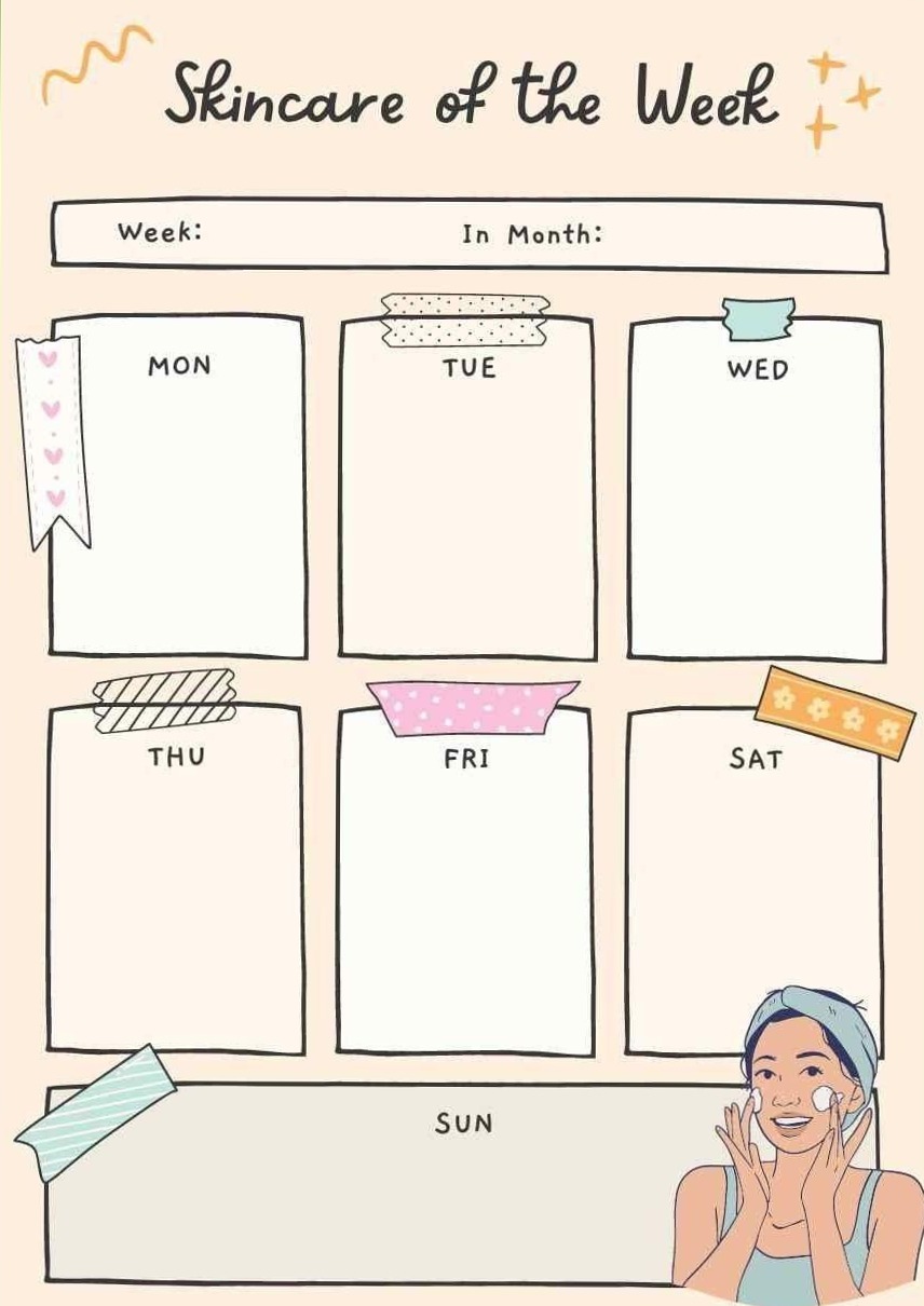 Skincare Routine Planner — Digital Design & Creative Assets — 🎨 🪄 secret to staying productive
