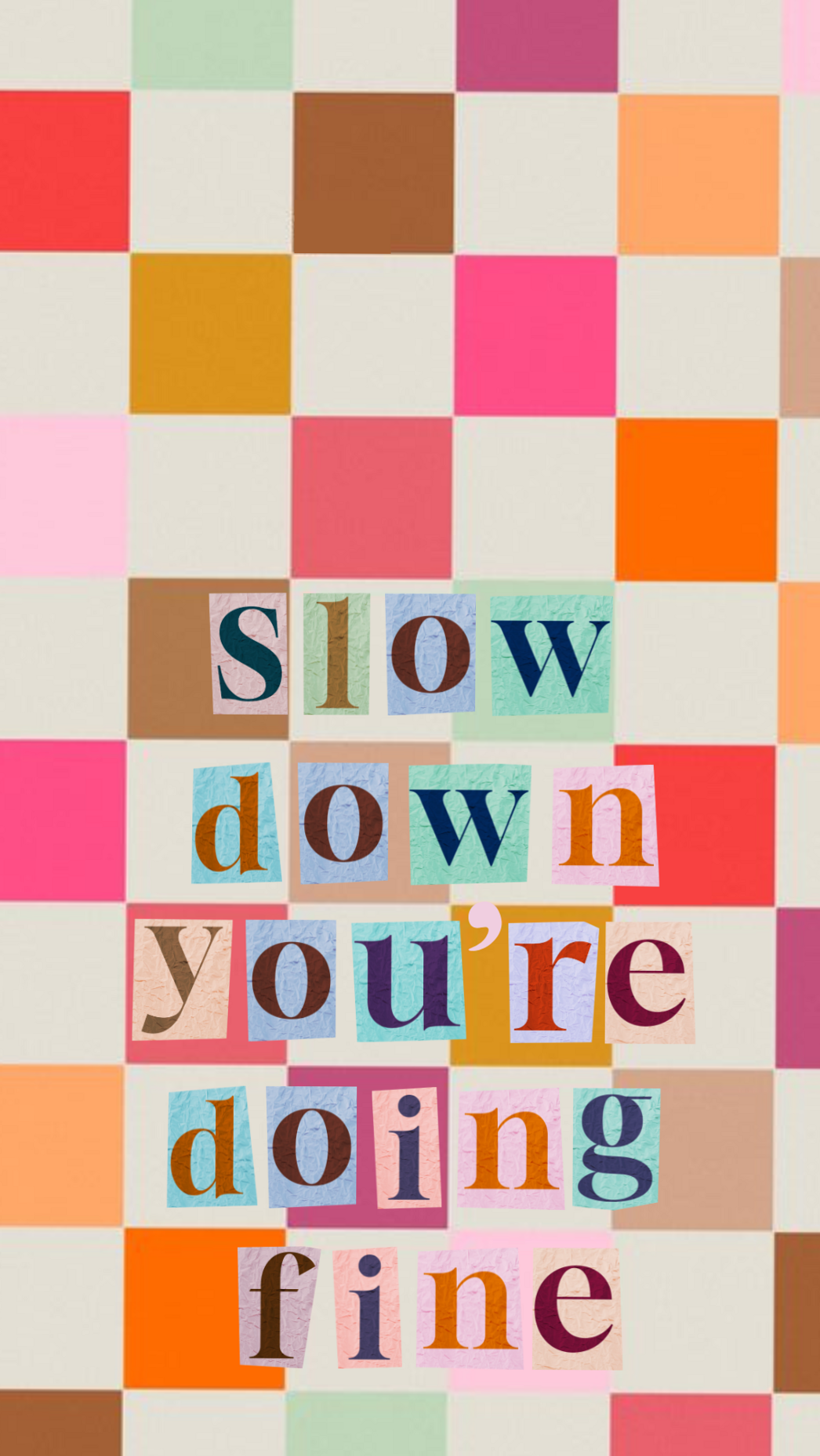 Slow Down You’re Doing Fine Wallpapers for Digital Design 🌿 — 💍 🍰 romanticize your routine