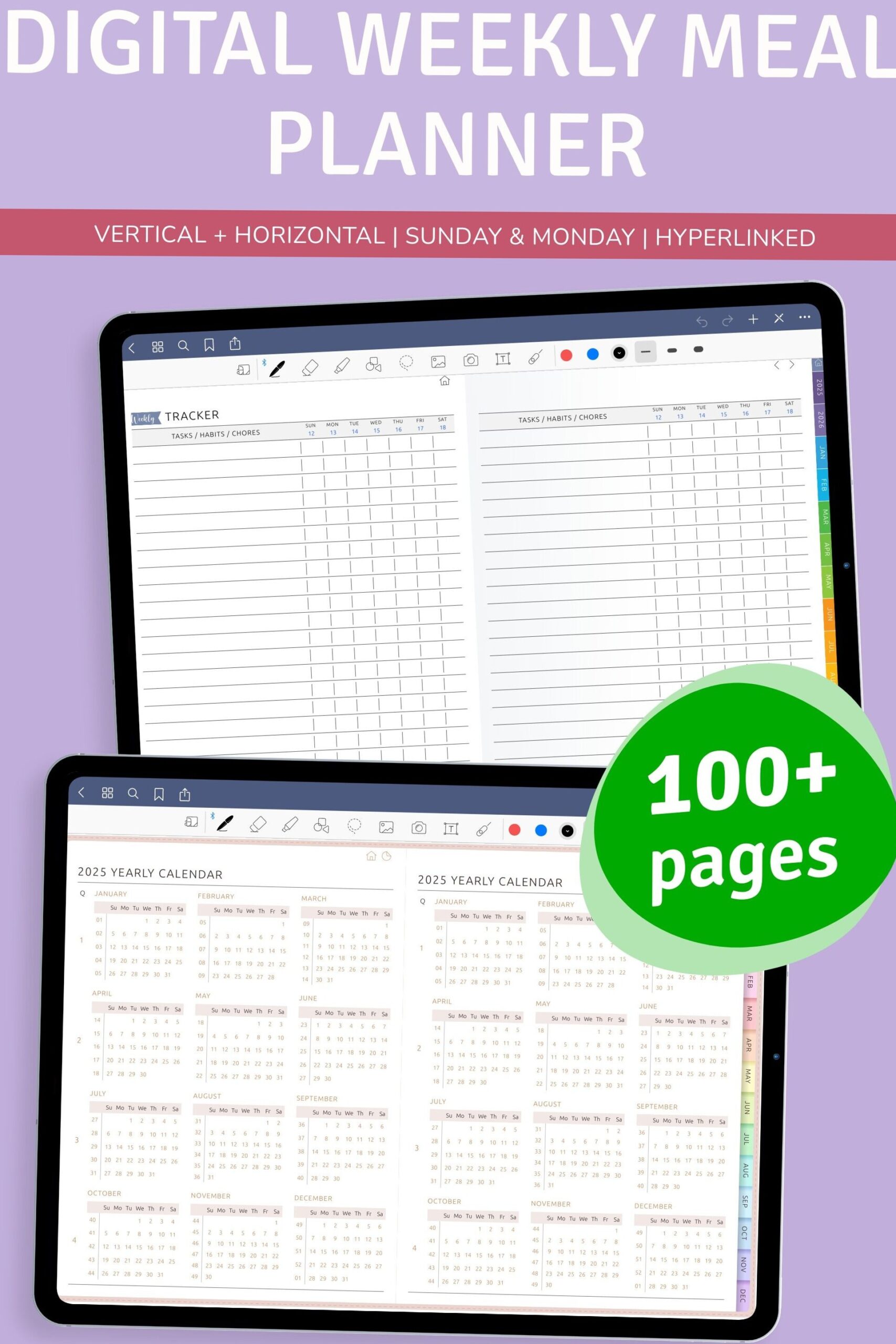 🖌️ 🪄 Start Planning With iPad Planner & Digital Goodnotes Templates | stay inspired all year long