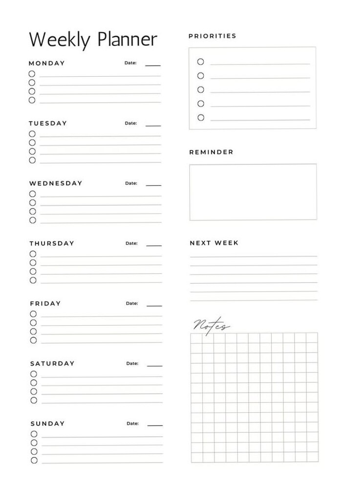 ✨ ☁️ stay inspired all year long: Work From Home Daily Planner — A5/A4/Letter Instant Download
