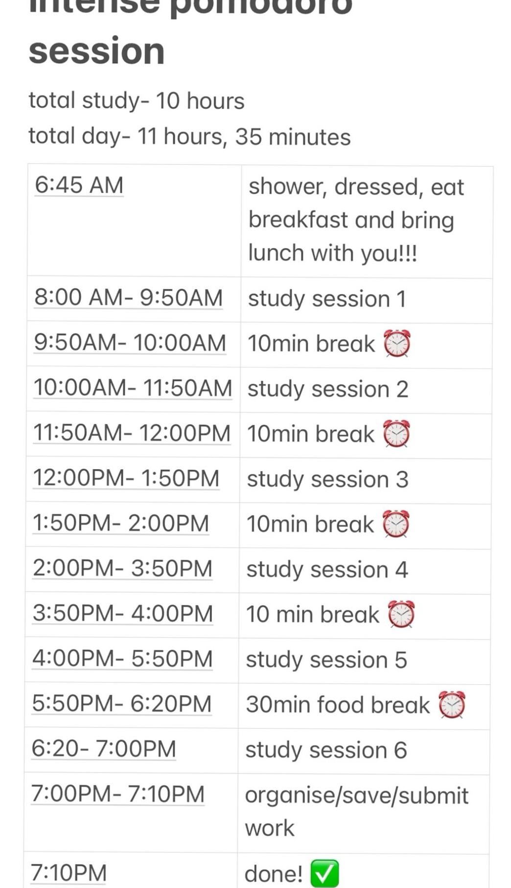 🕯️ 🎀 stay inspired all year long: Intense 10-Hour Study Day with Pomodoro 50/10 Breaks