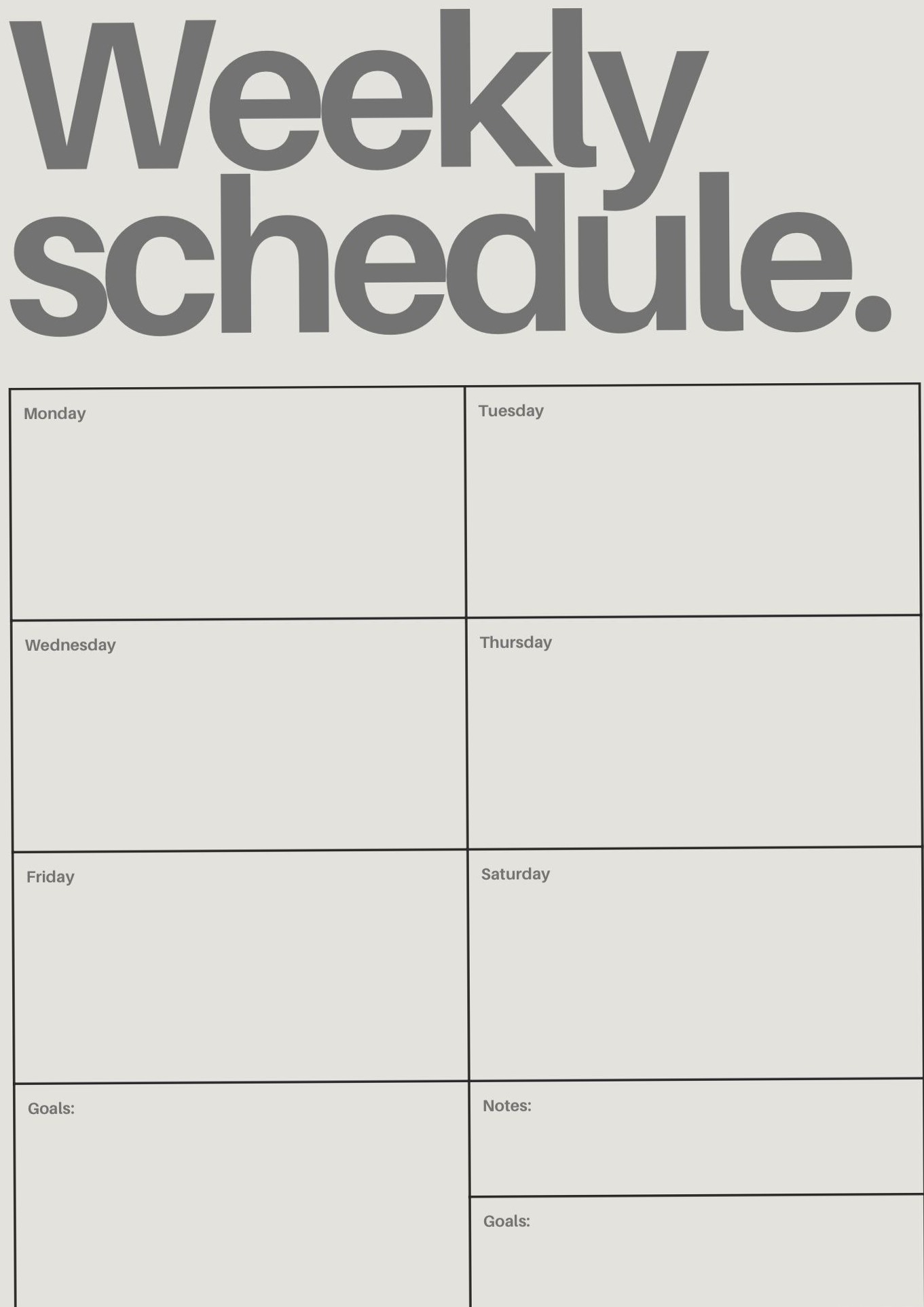 📊 📅 stay inspired all year long: Weekly Schedule Digital Planner Template