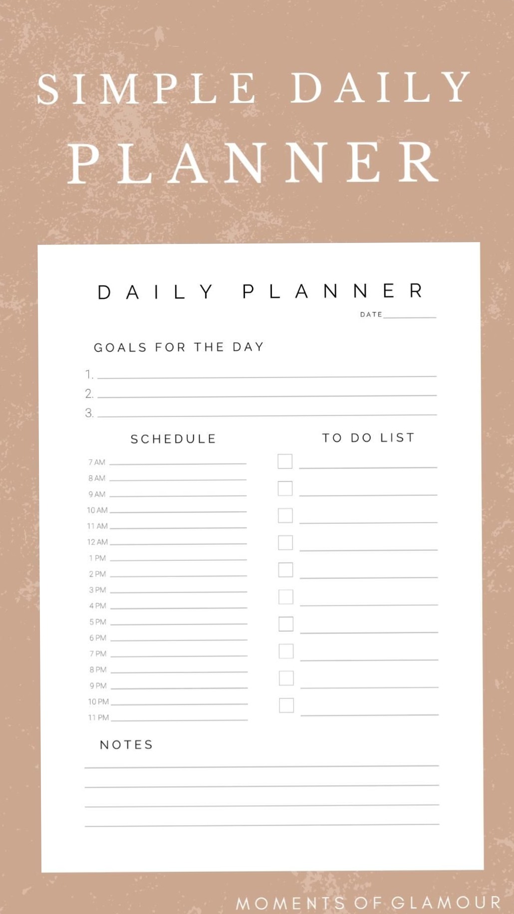🪄 🖌️ stay inspired all year long: Simple Daily Planner | 2023 A4 Minimal Template