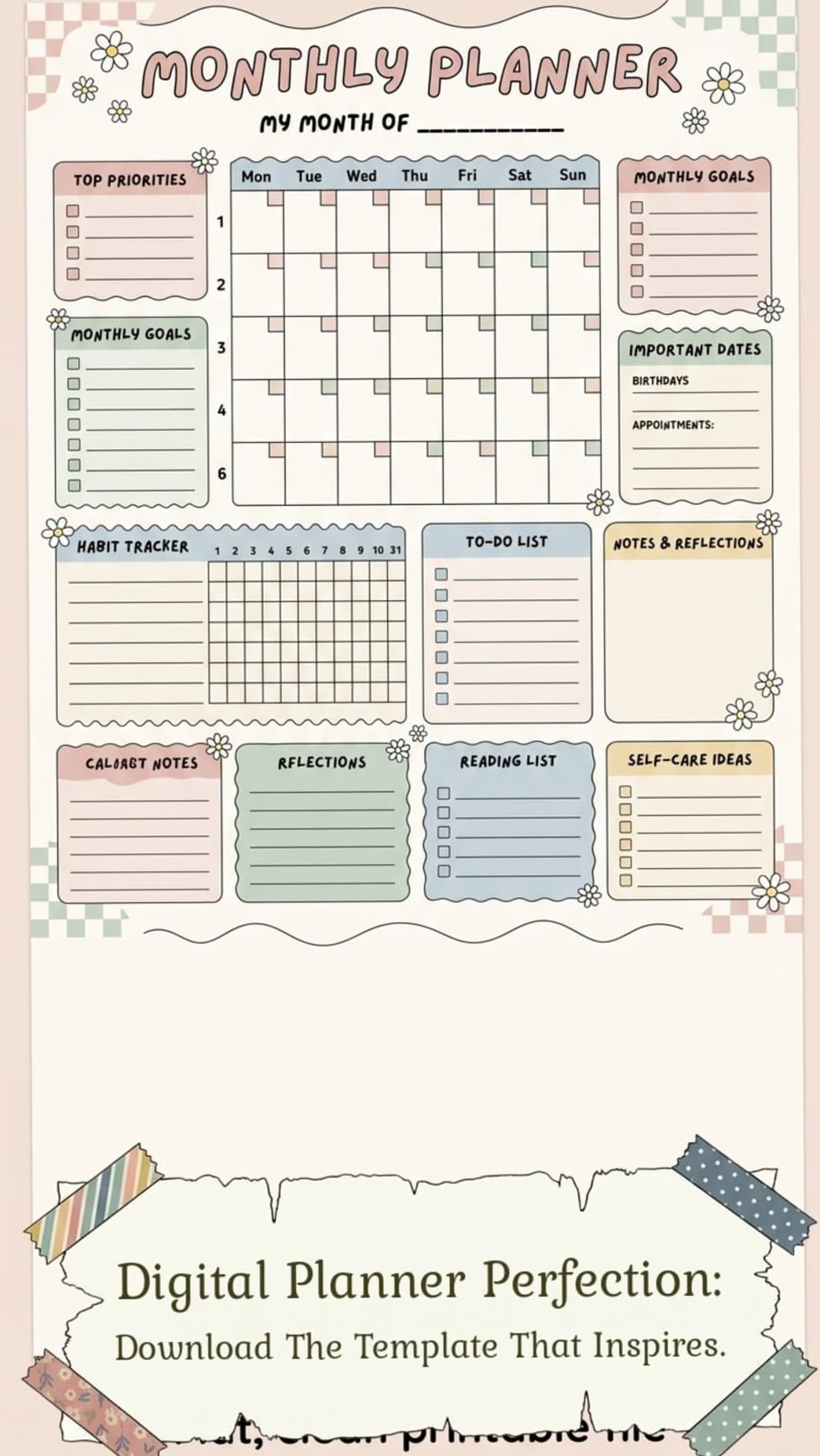 📁 📅 stay inspired all year long: Monthly Planner Inspiration for Purposeful Months