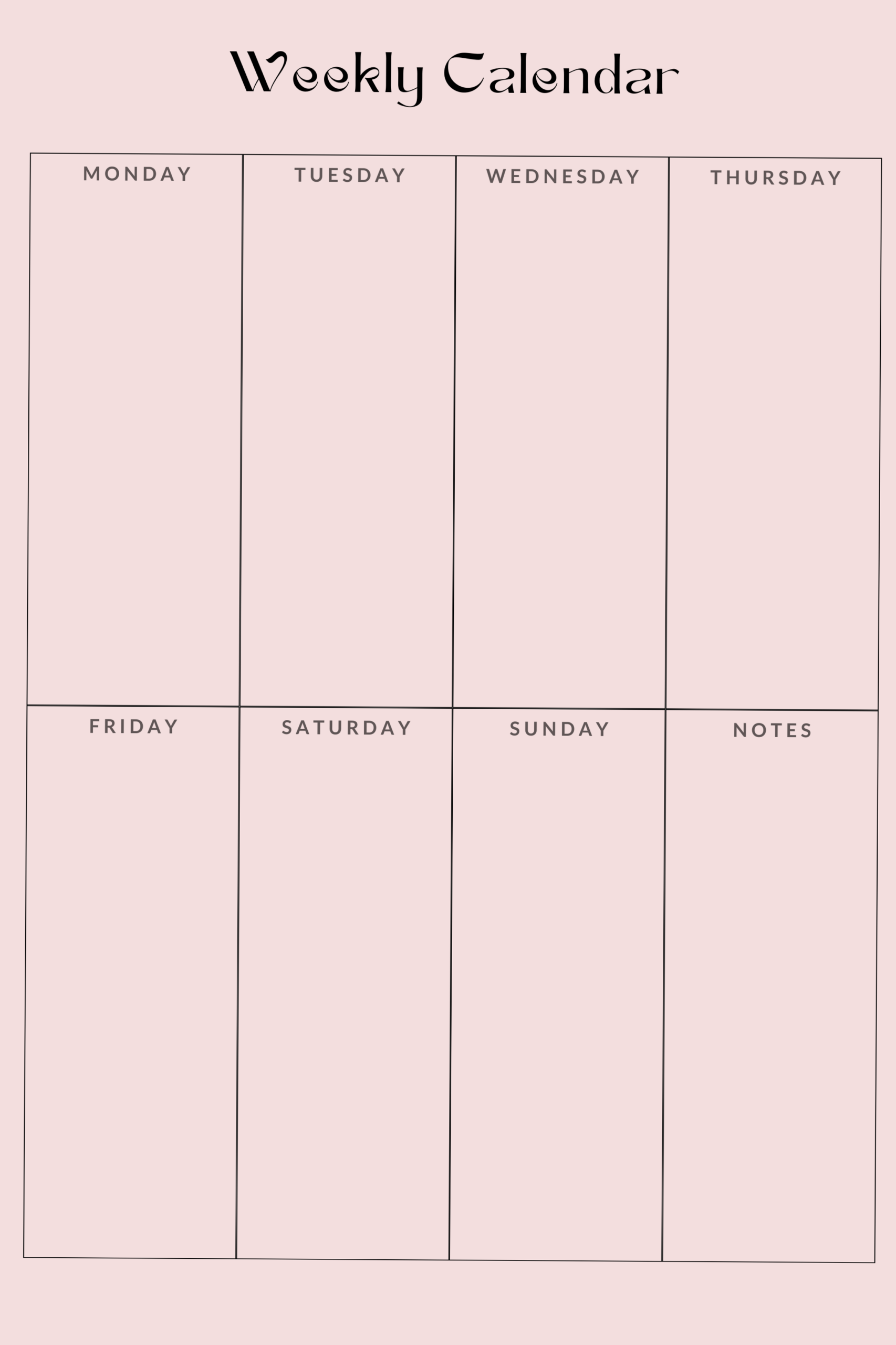 💌 🥂 stay inspired all year long: Weekly Planner for Digital Design & Creative Projects