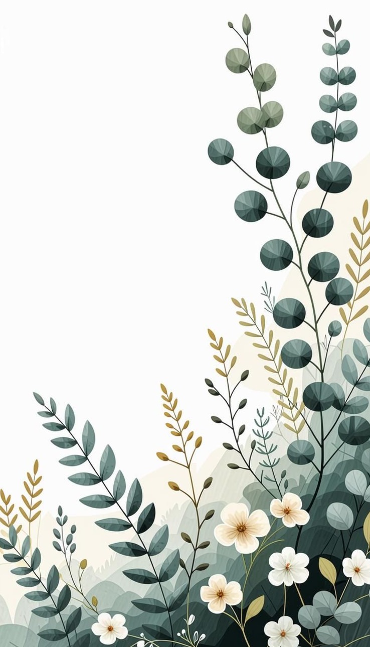 💎 🌈 stay inspired all year long: Botanical Printable: Eucalyptus & Ferns Free Design