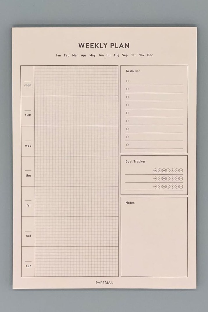 💌 🍰 stay inspired all year long: Life A5 Schedule Notepad | Weekly Planner Design & Study Printable