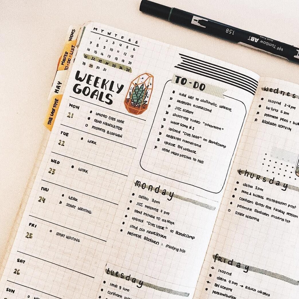 📌 📝 stay inspired all year long: Creative Bujo Inspiration for May Week 4