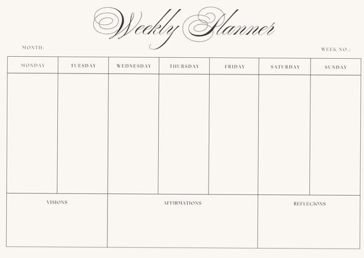 👰 🌸 stay inspired all year long: Aesthetic Weekly Planner | Digital Design & Creative Planners