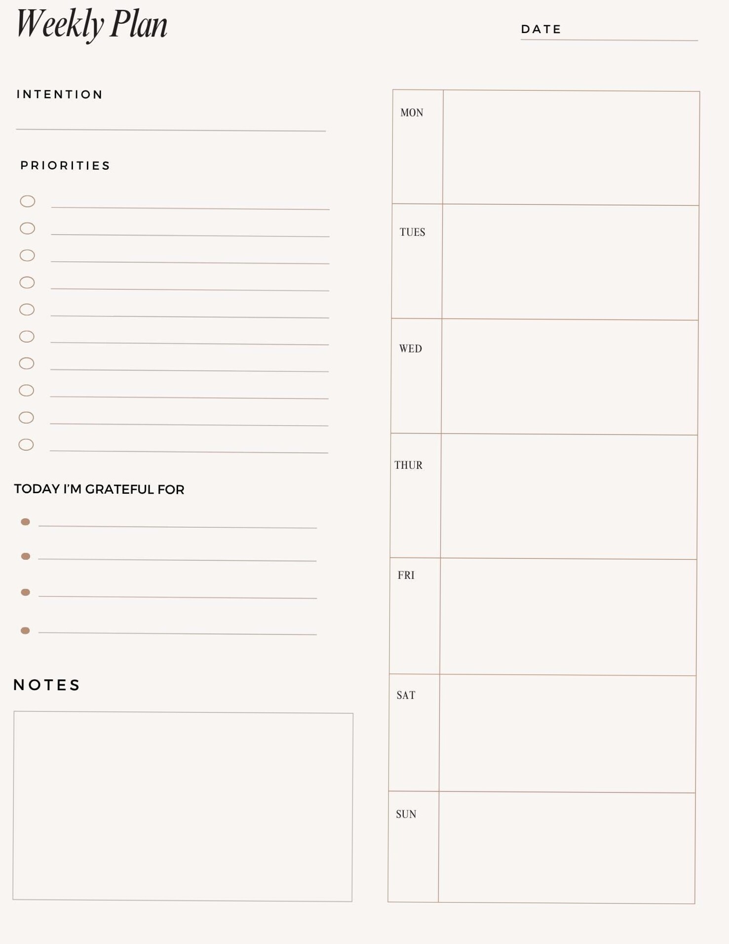 🎀 🎀 stay inspired all year long: Printable Weekly Planner & iPad Wallpapers Bundle