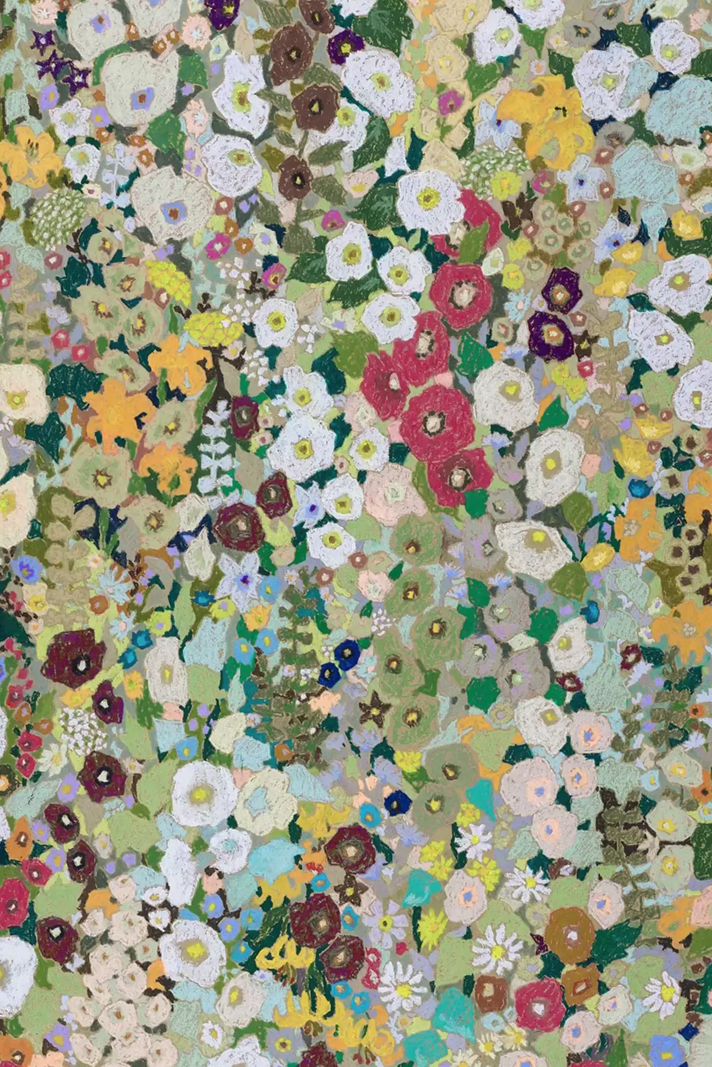🎨 💎 stay inspired all year long: House of Hackney Hollyhocks Wallpaper Design