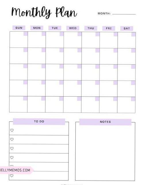 ✨ ✨ stay inspired all year long: Purple Printable Planner Pages — Free & Pretty Planner Template