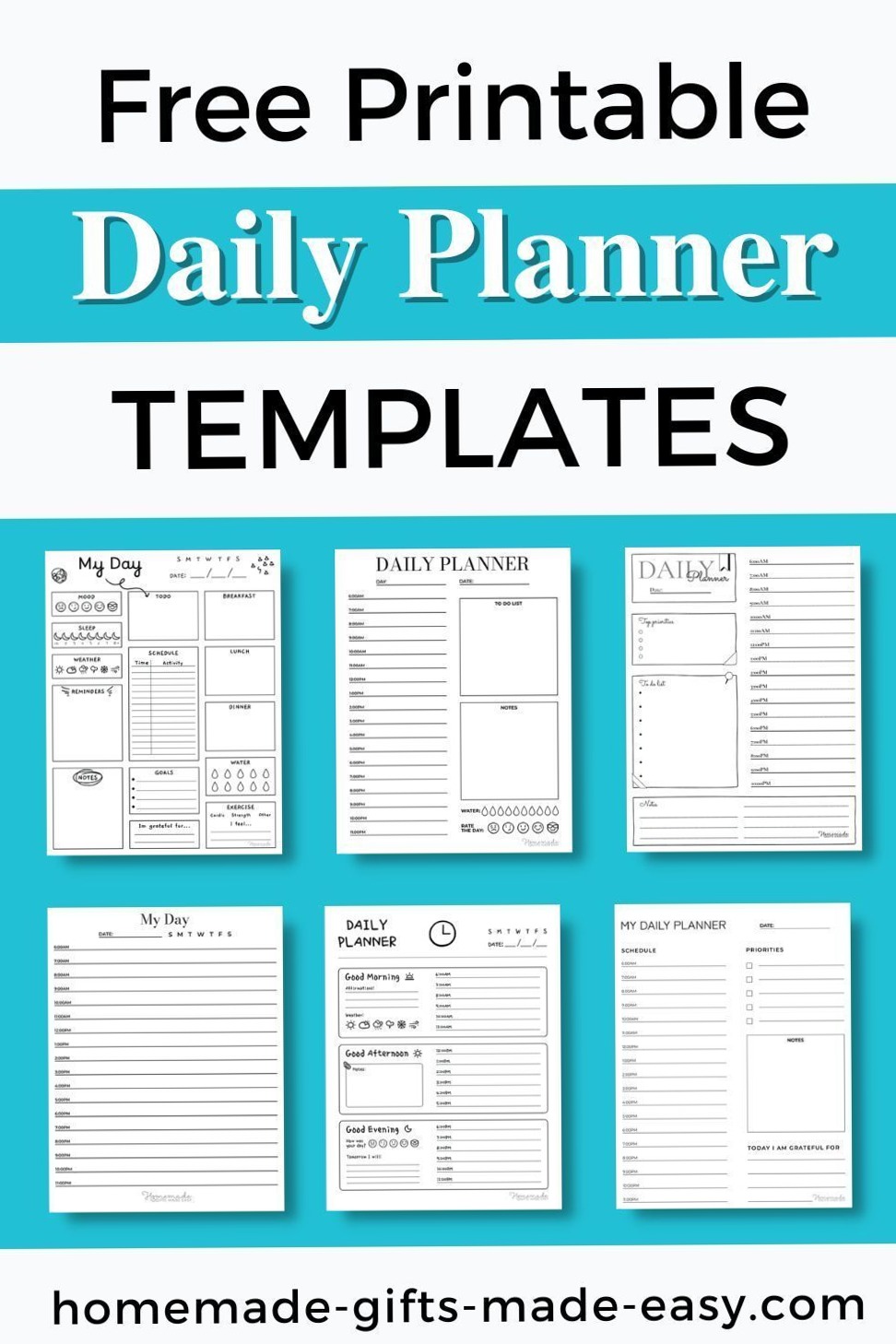 💍 🌸 stay inspired all year long: Free Printable Daily Planner | Easy Homemade Gifts