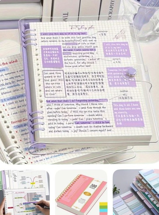 🖇️ 📌 stay inspired all year long: Elegant Notes Layout for Digital Design & Planners