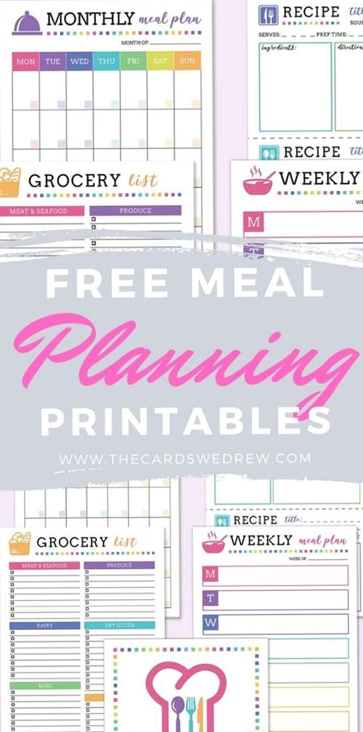📌 📅 stay inspired all year long: Free Meal Planning Printables for Creative Planners