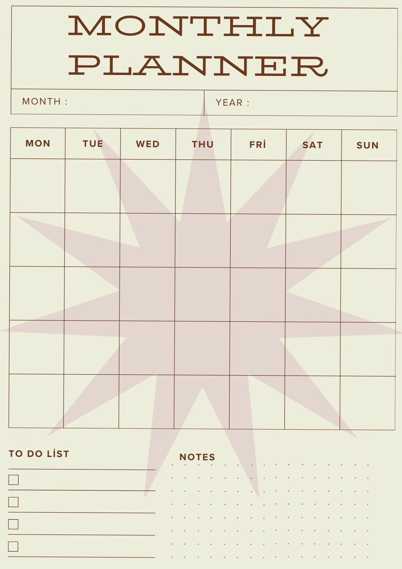 📁 📌 stay inspired all year long: Monthly Planner Digital | Creative Design Asset