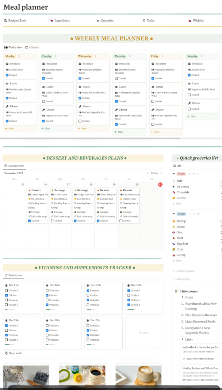 💌 🌸 stay inspired all year long: Healthy Meal Planner: Easy Recipes & Creative Design Ideas — Dream Life Manifestation