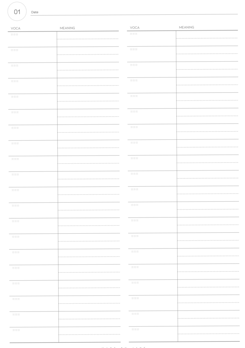 🌈 🪄 stay inspired all year long: Jane’s Good Note Sheets: Vocabulary Planner PDF (Basic, Idioms, Verb Charts) | 7A Paper Design