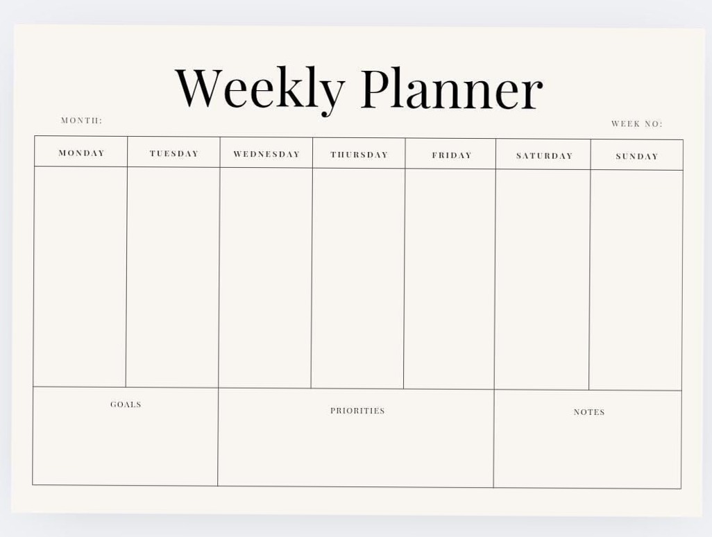 📍 🌈 stay inspired all year long: Agenda Hebdo 2024 — Design Épuré & Créatif