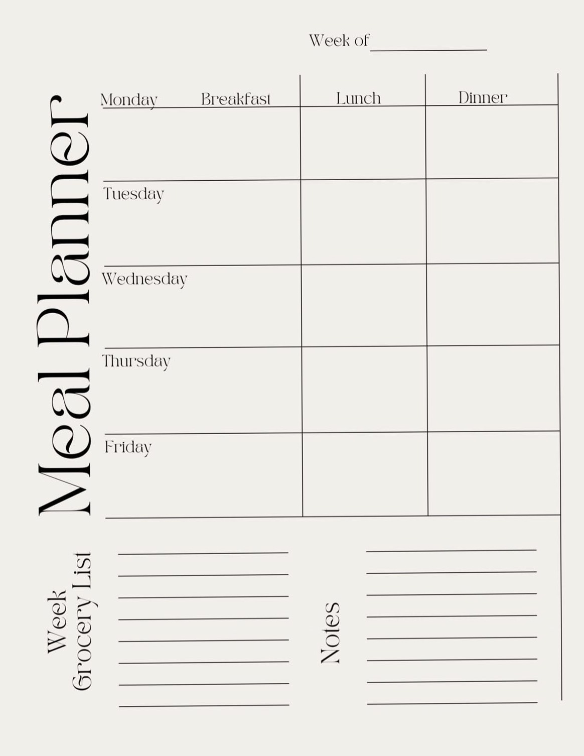 💌 🥂 stay inspired all year long: 12-Week Meal Planner | Digital Design | Creative Planners