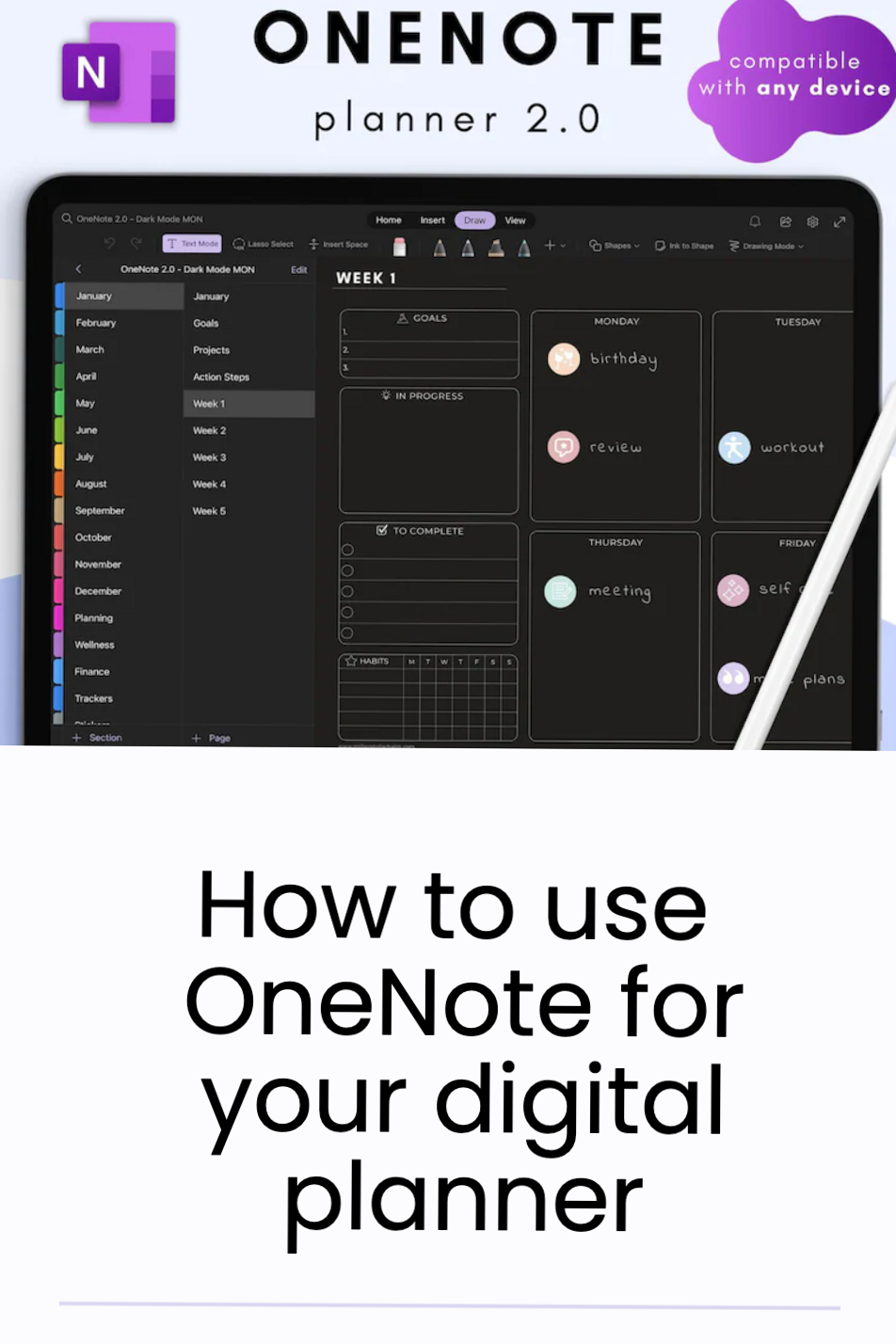 🖇️ 📝 stay inspired all year long: OneNote: Master Your Digital Planner Today