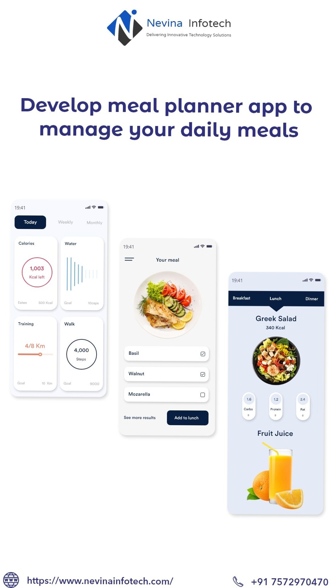 🍰 💍 stay inspired all year long: Meal Planner App Design | Daily Meal Management