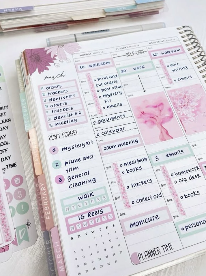 Stickers from Mama Gloria Shop in my planner. How To Plan! — ☁️ ☁️ stay inspired all year long