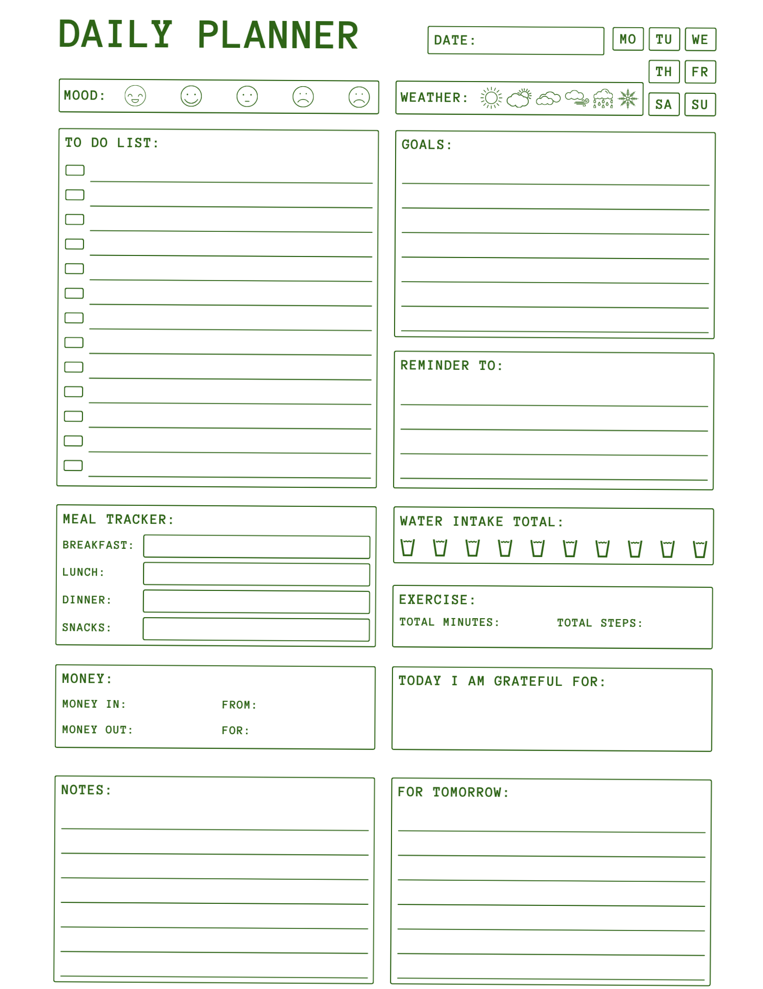 Structured & Aesthetic Planner Templates for Digital Design — 🍰 💍 romanticize your routine