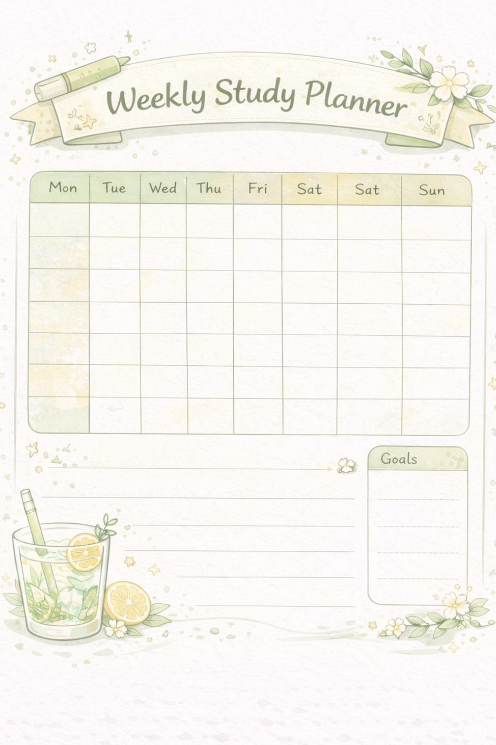 Student Template Pack for Print & Digital Use — 🖌️ 🖌️ secret to staying productive