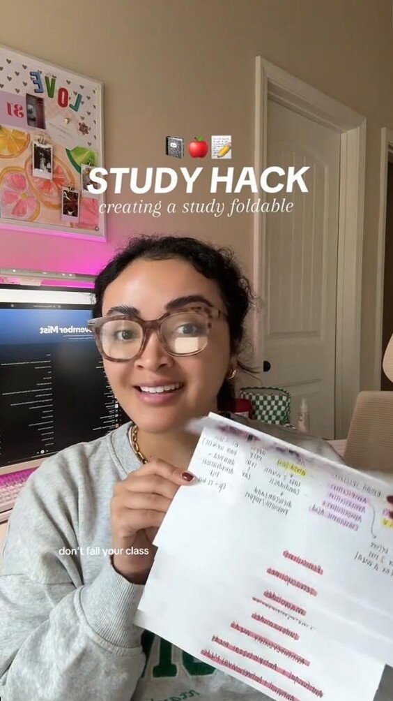 STUDY HACK for exams!! via @artsyayleen on TikTok — 🕯️ ☁️ dream life manifestation