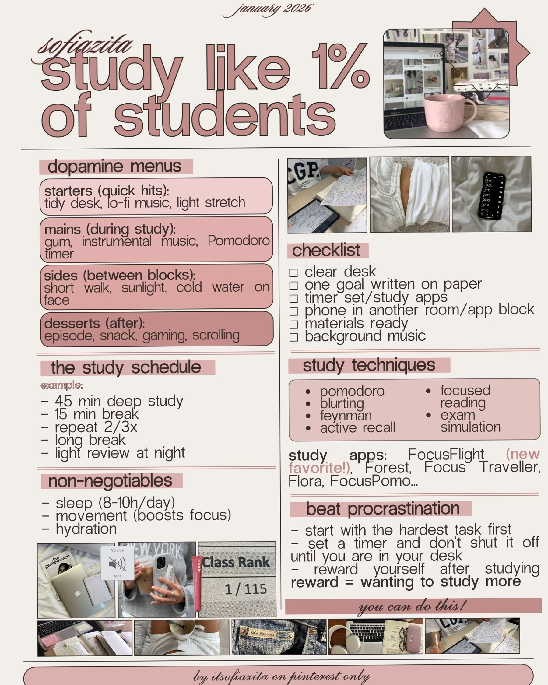 🍰 🥂 Study Like 1% of Students: Digital Design Edition | secret to staying productive
