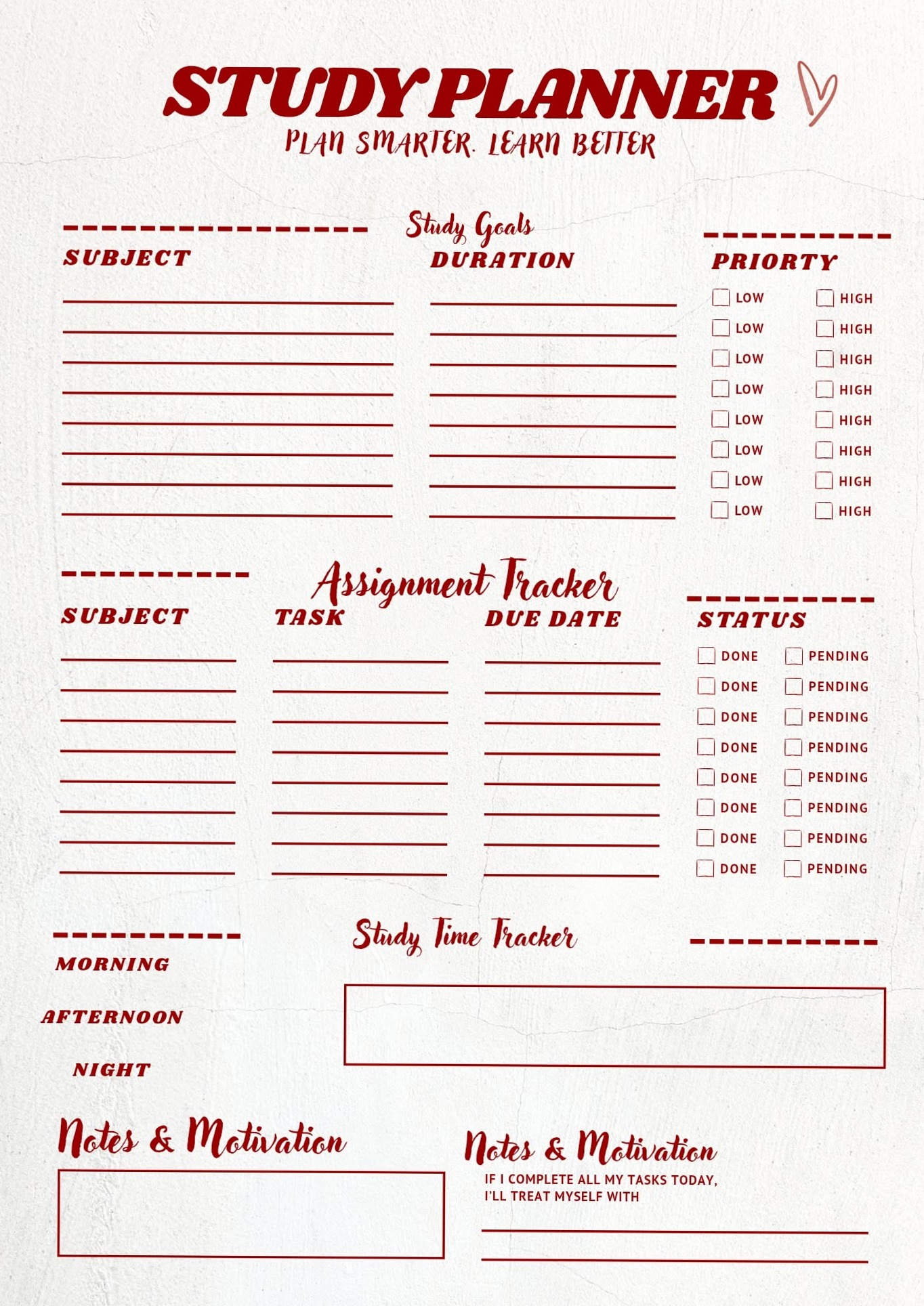 Study Planner for Creative Productivity & Time Management | Digital Design Asset — 🖌️ 🖌️ stay inspired all year long