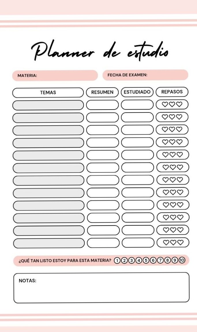 Study Planner for Creative Productivity — 📁 📊 romanticize your routine