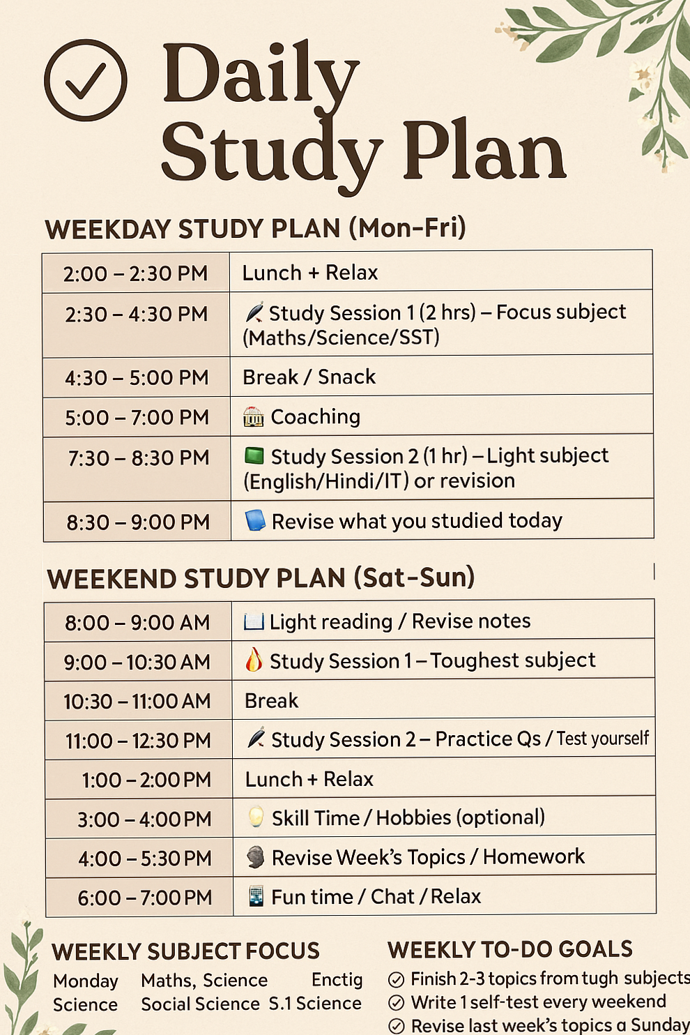 🖇️ 📝 Study Planner for Digital Design & Creative Productivity | secret to staying productive