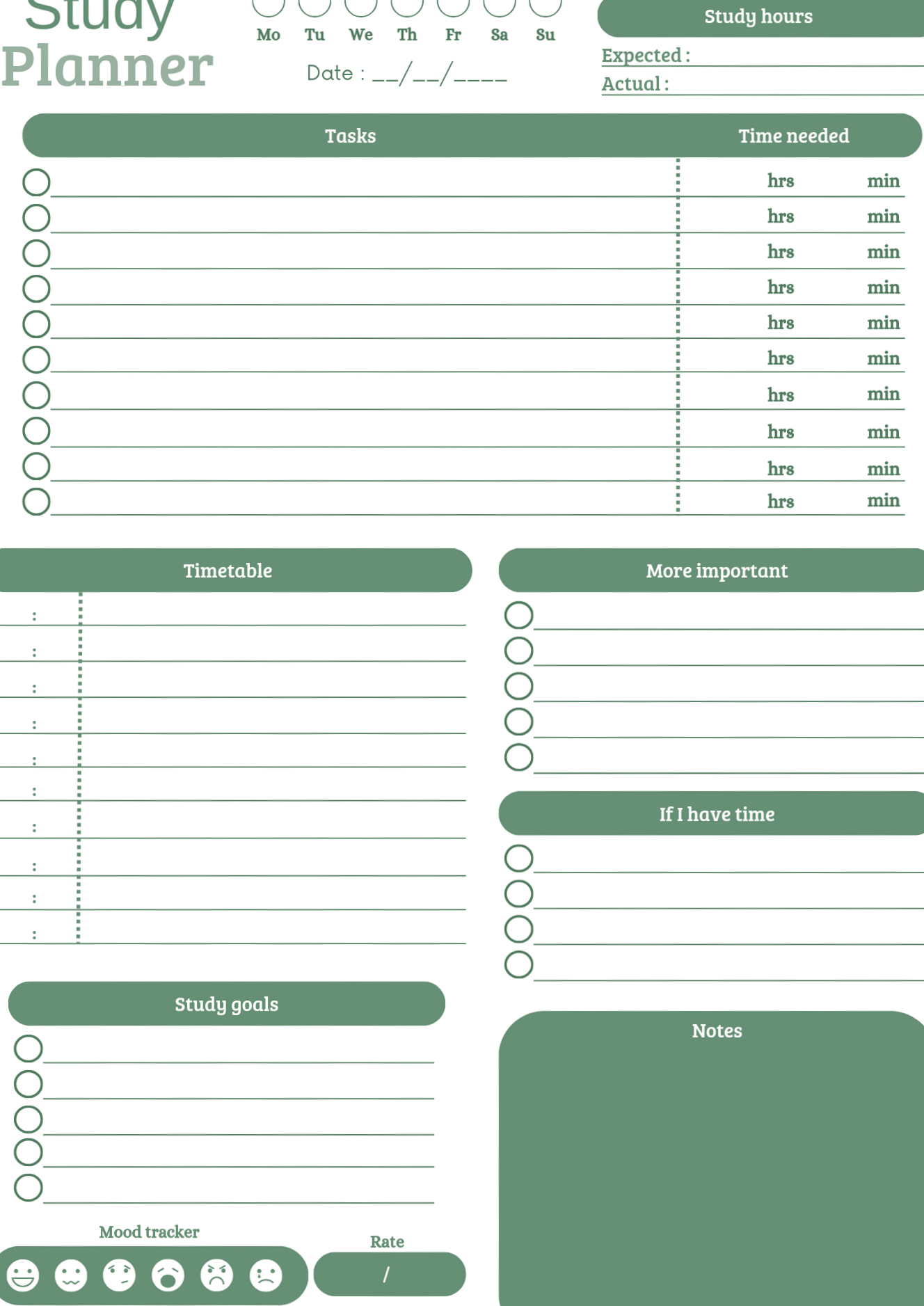 📊 📌 Study Planner for Digital Design & Creative Projects | romanticize your routine
