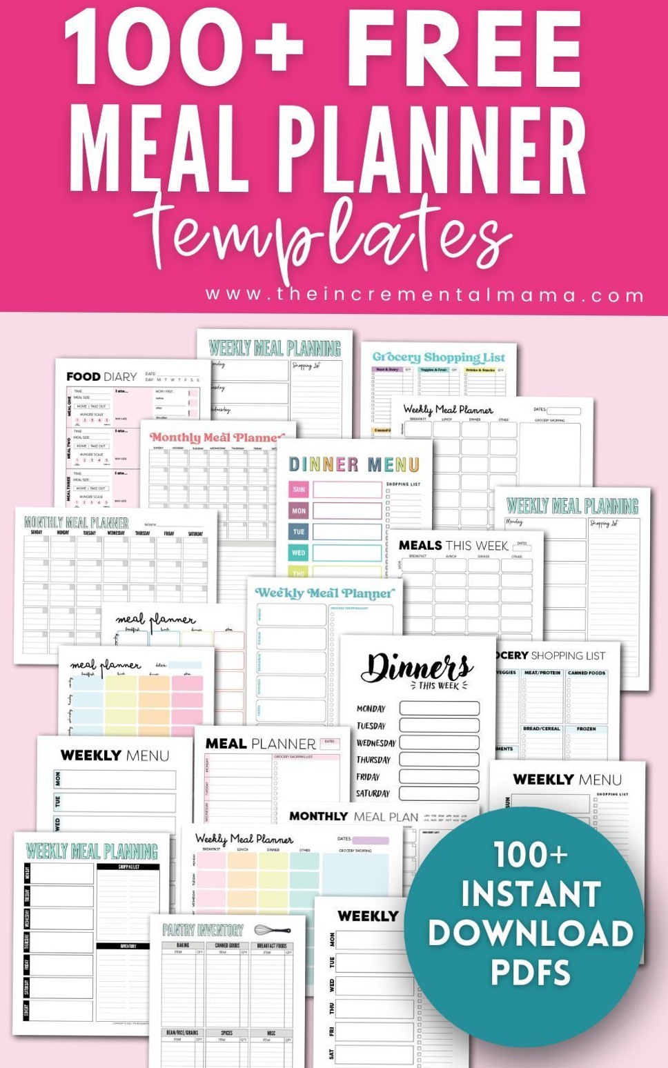 🪄 💎 The Ultimate Meal Planning Template Library | secret to staying productive