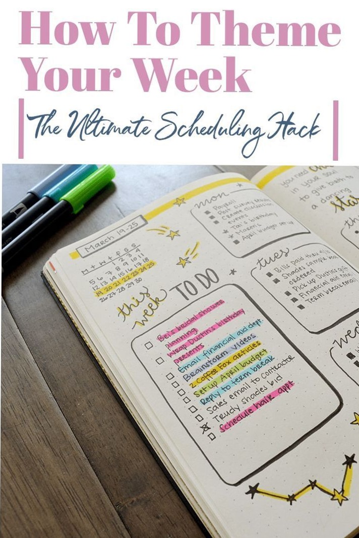 Theme Your Week: Productivity Schedule Hack for Designers — 📊 📊 stay inspired all year long