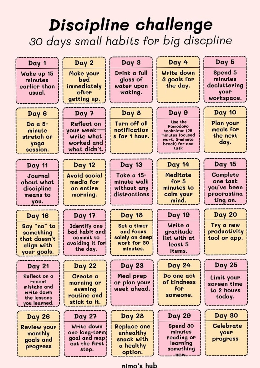 Transform Your Life in 30 Days Build Unshakable Discipline — 🖇️ 📅 romanticize your routine