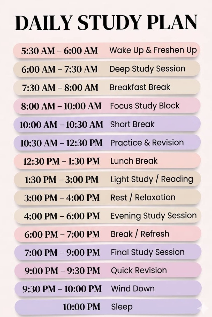 Ultimate 5:30 AM Daily Study Plan | Productive Student Schedule — 📅 📅 secret to staying productive