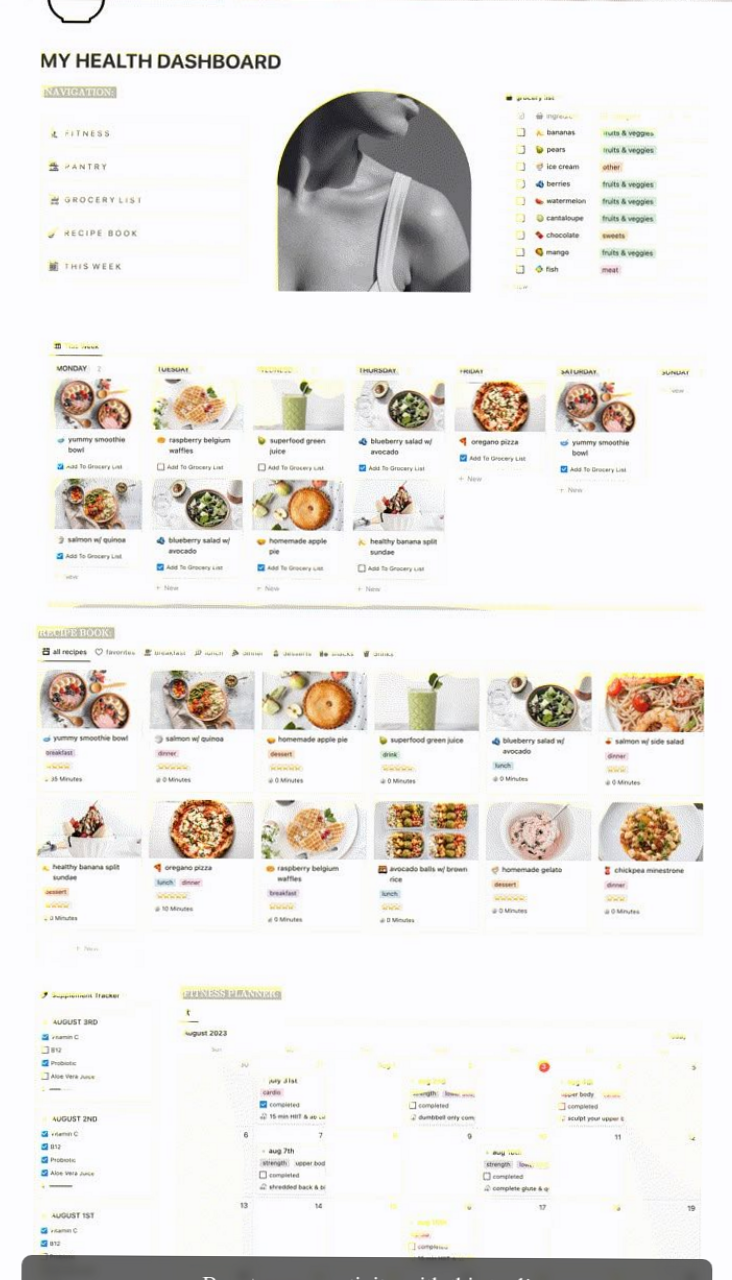 📊 📊 Ultimate Fitness & Nutrition Planner 2026 | Notion Workout & Meal Tracker | seamless organization hack