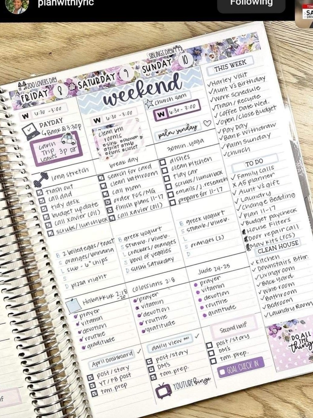 🌿 ☁️ Ultimate Life Planner Organization Ideas for a Productive Week | stay inspired all year long