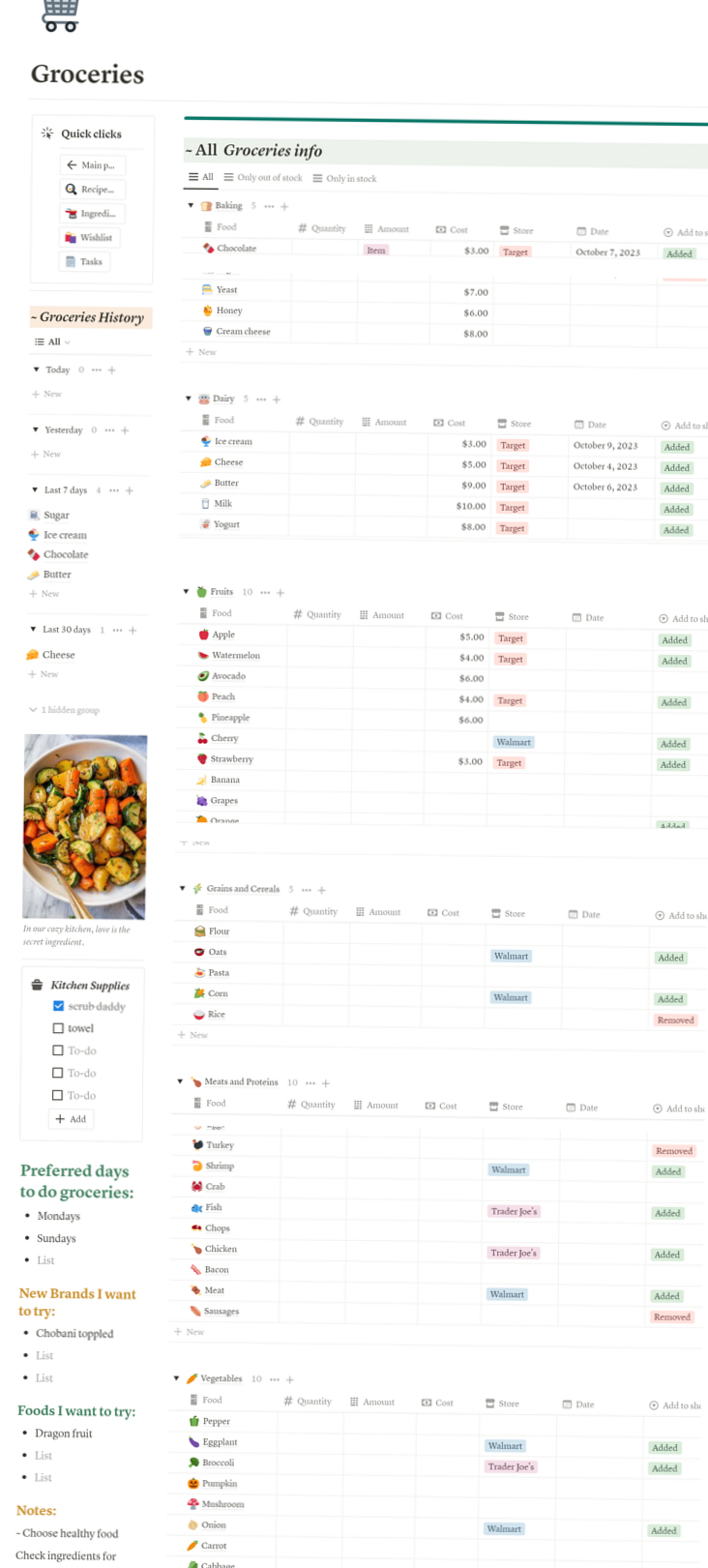 💌 🥂 Ultimate Meal Planner | Notion Dashboard | Stella’s Ko-fi Shop | game-changing digital system