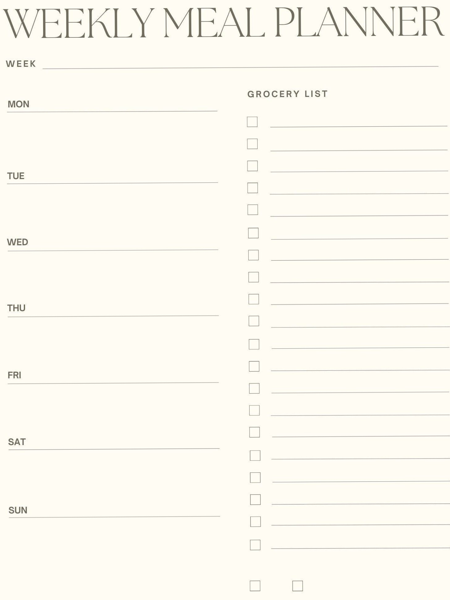 Ultimate Weekly Meal Planner Template with 50+ Healthy Recipes — 🖇️ 📝 secret to staying productive